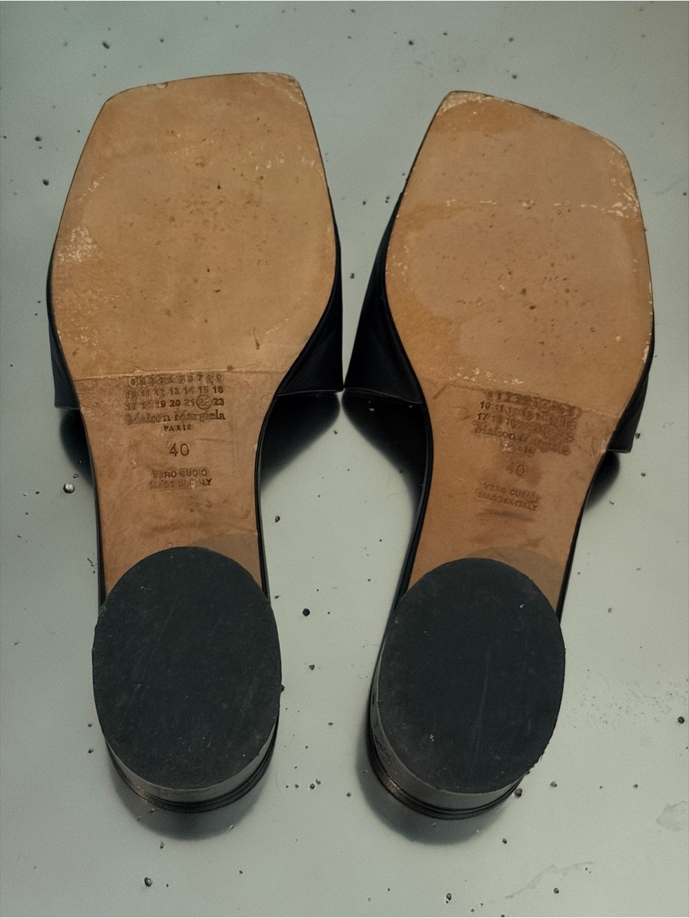 Maison Margiela Stitch Leather Sandal in Black size 40 - Picture 4 of 7